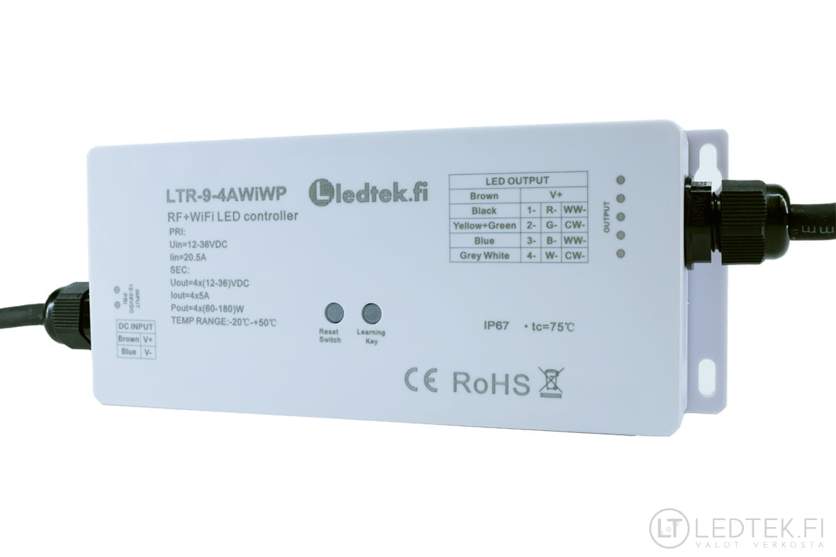 RF-vastaanotin 4x5A IP67