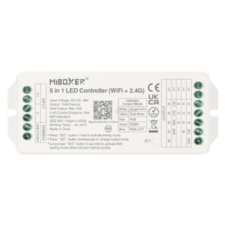 CCT, RGB, RGBW, RGB CCT 5-in-1 WiFi LED-ohjain – Älykäs langaton valaistuksen hallinta