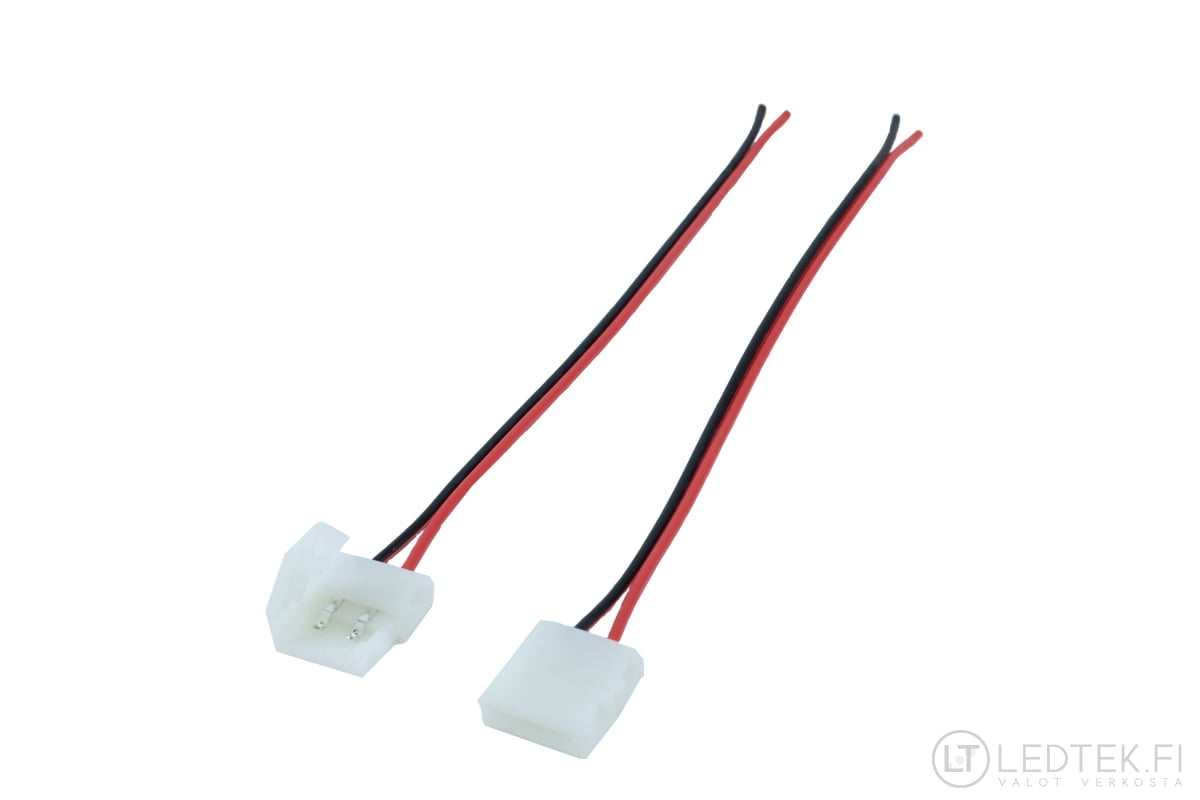 LED-nauhan 1-liitin 10 mm 5 kpl