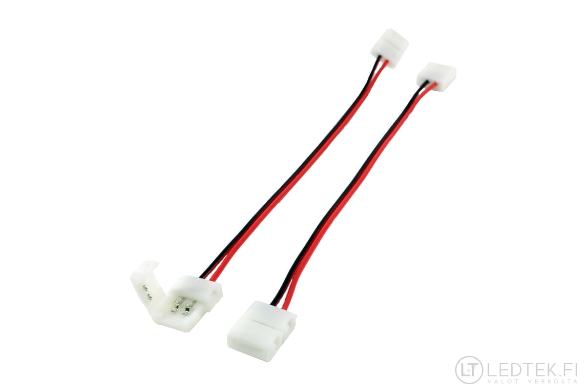 LED-nauhan 2-liitin 8 mm 10 kpl