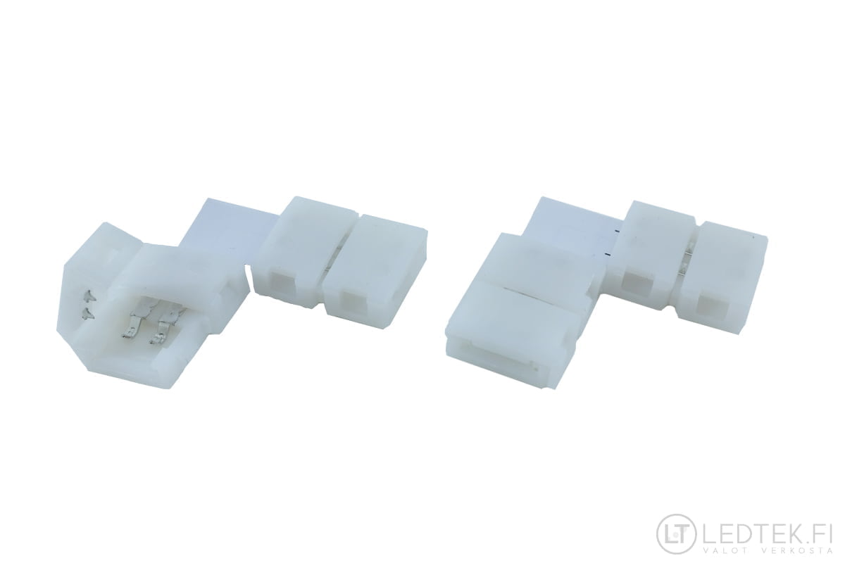 LED-nauhan kulmaliitin 8 mm 6 kpl