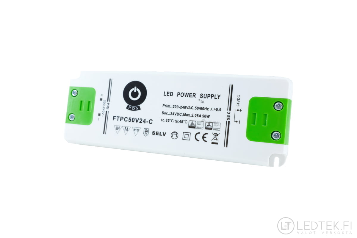 POS LED-muuntaja 50W 24V