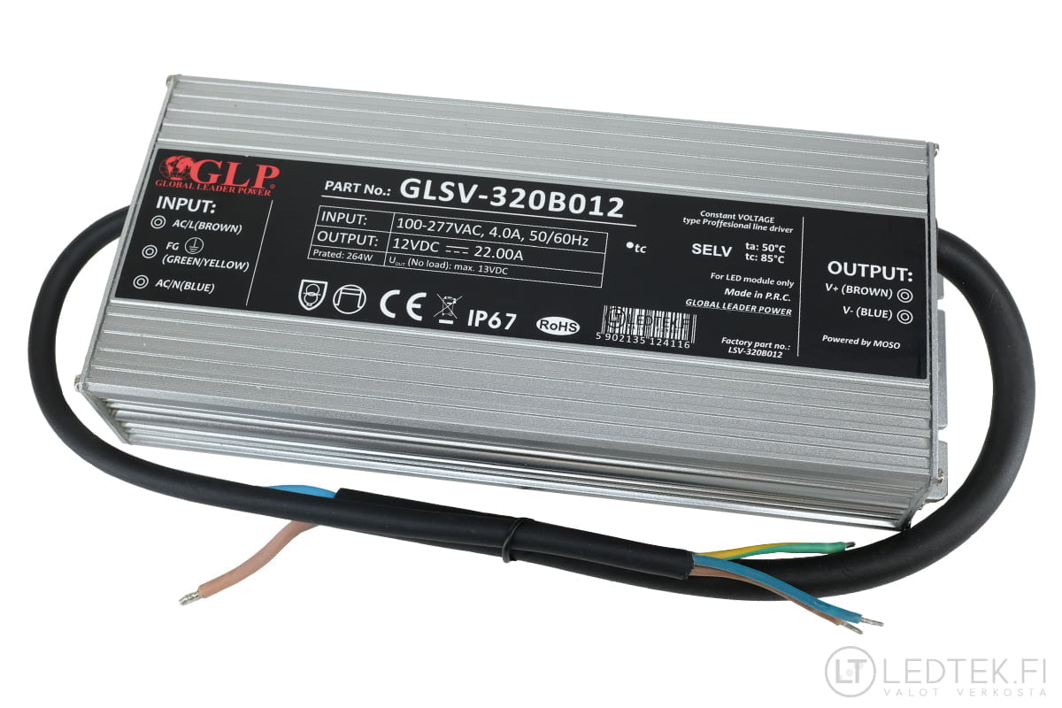 GLP LED-muuntaja 264W 12V
