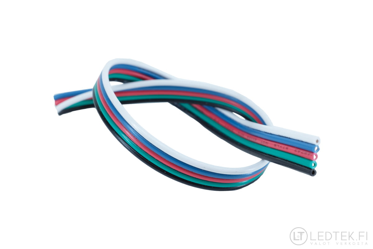 LED-asennusjohto RGBW 5x0,50