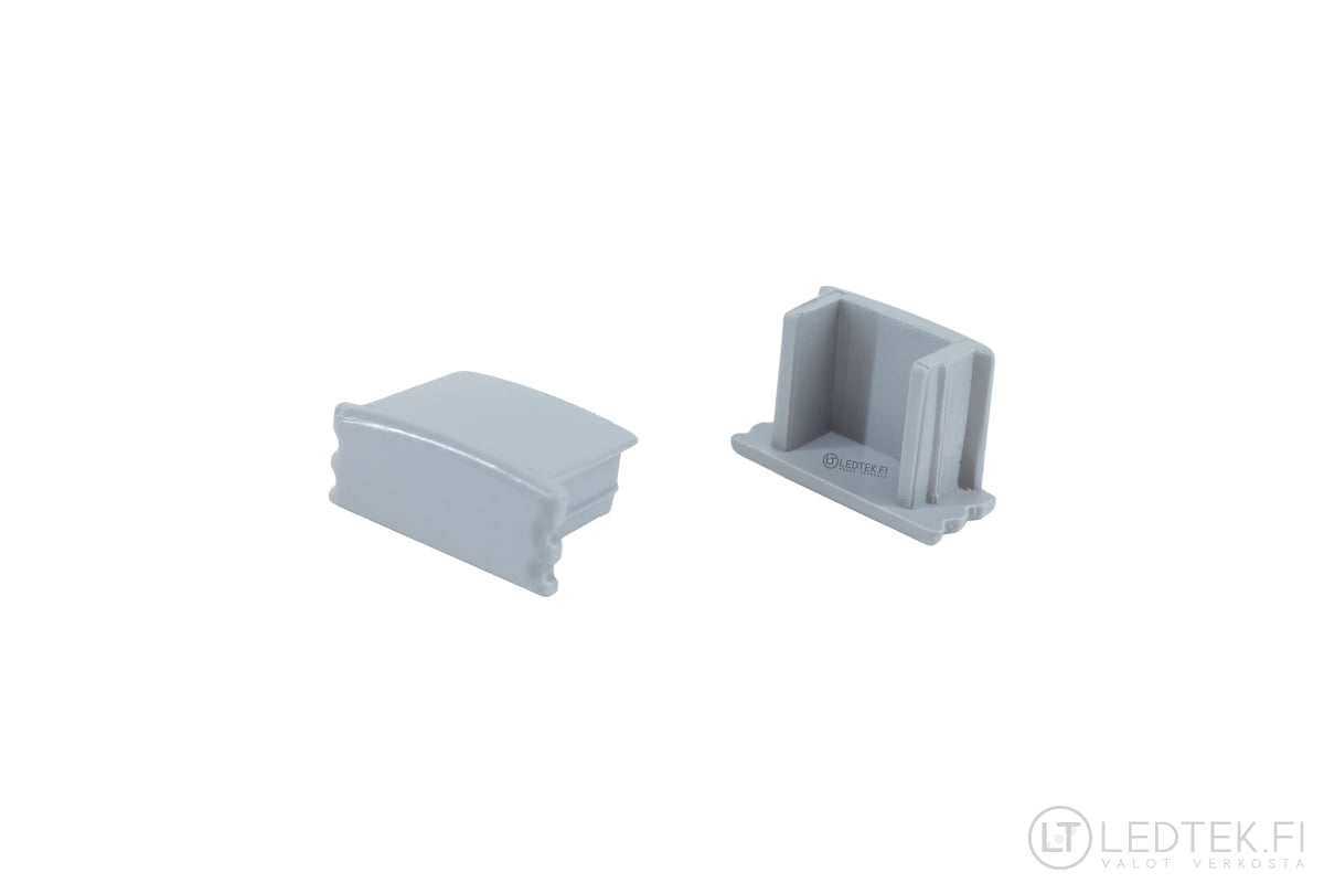 LED Aluminum Profile 1707 Endpiece Closed 5 Pcs