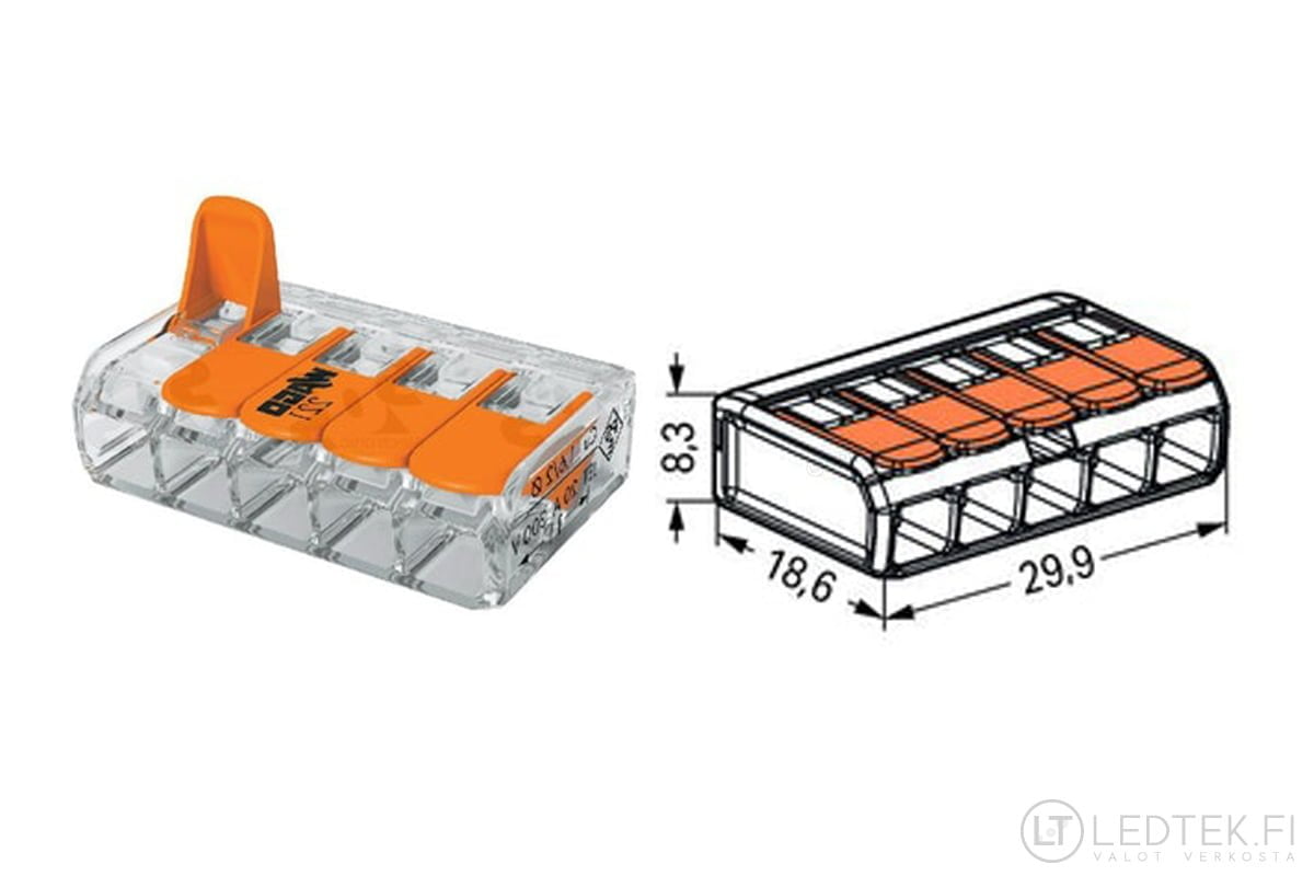 Wago split connector LED