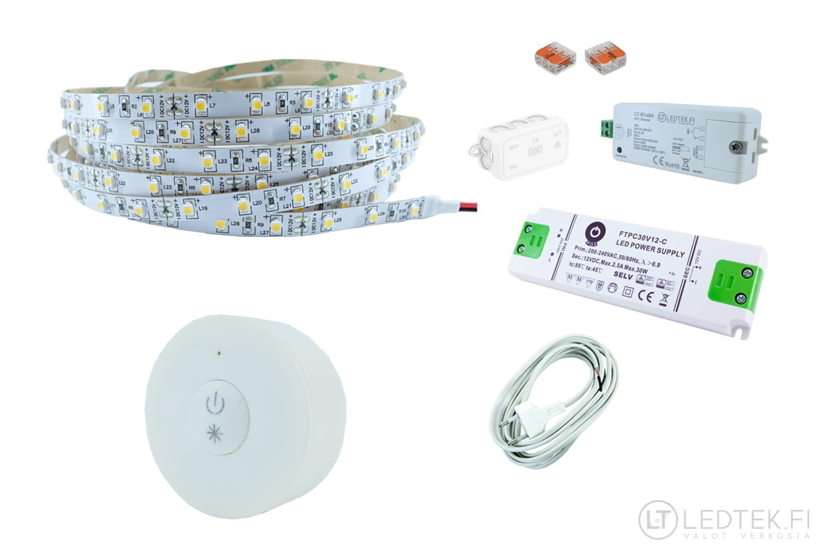 LED strip for mirror background